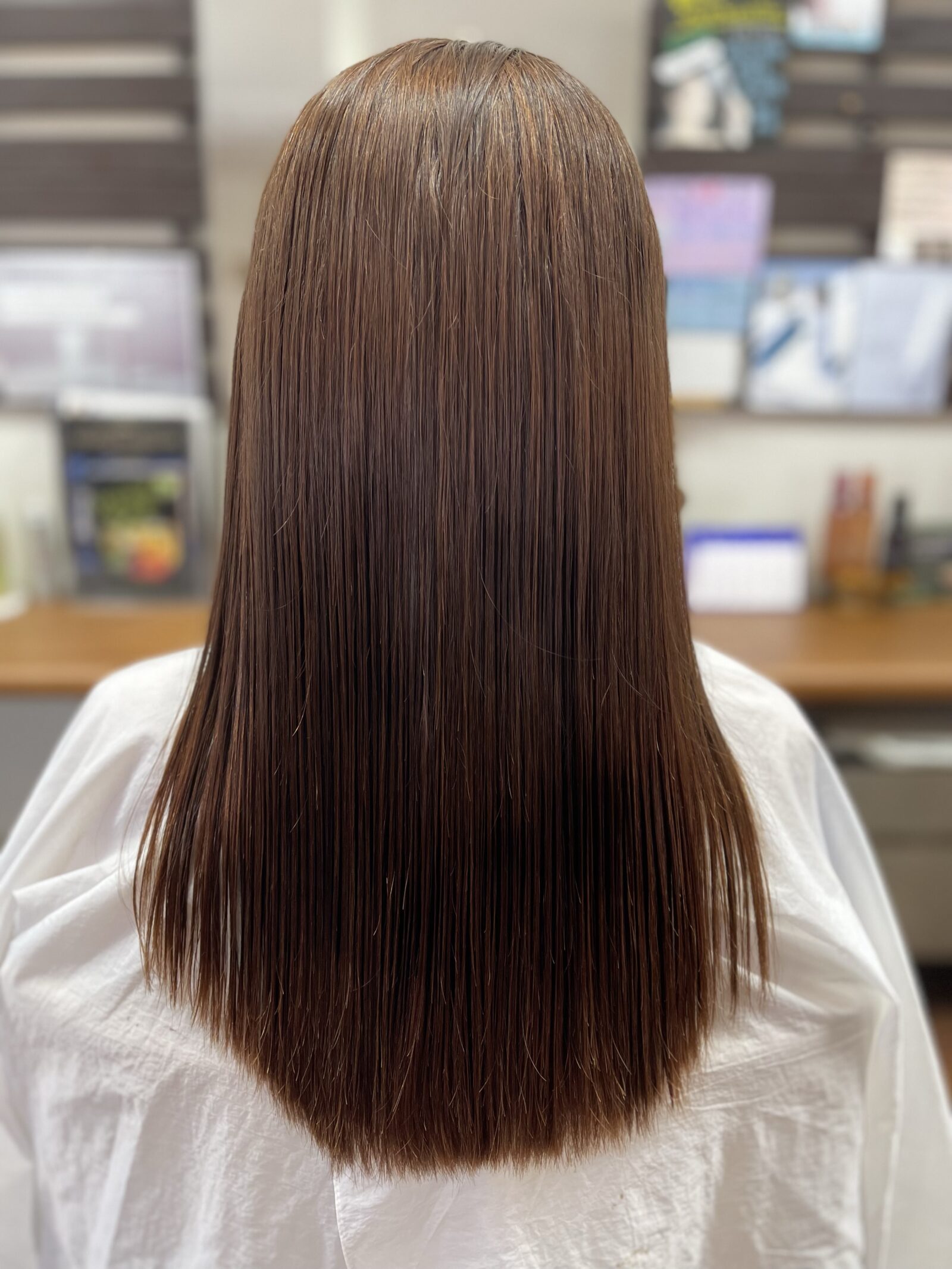 2026年9月 カラサポ4回目後のロングヘアを後ろから見た状態